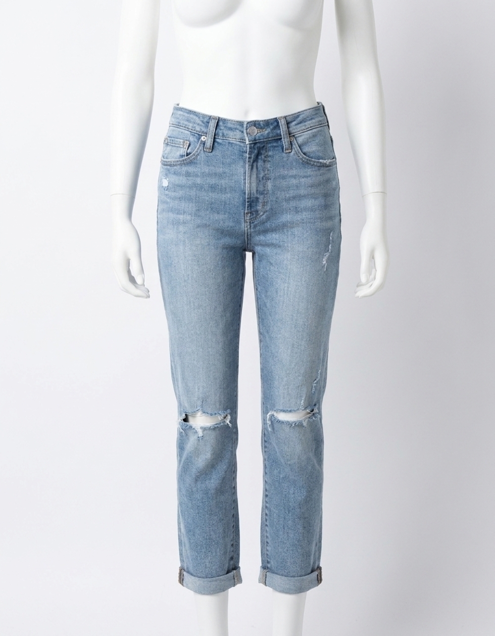 NEW GRACE AND LACE premium denim jeans in mid wash distressed